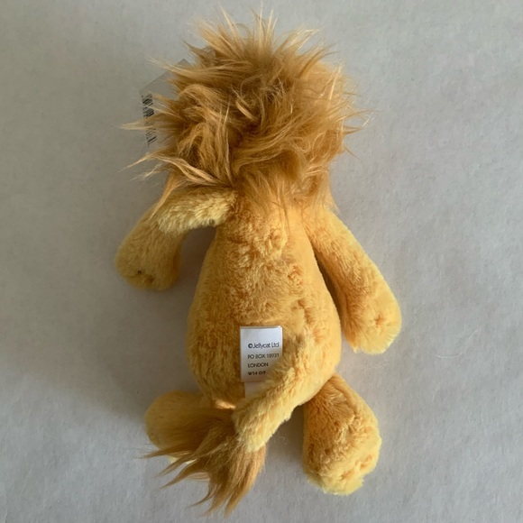 🎉LAST ONE🎉 Jellycat 8 in Small Bashful Lion Plush Toy - NWT - Picture 4 of 6